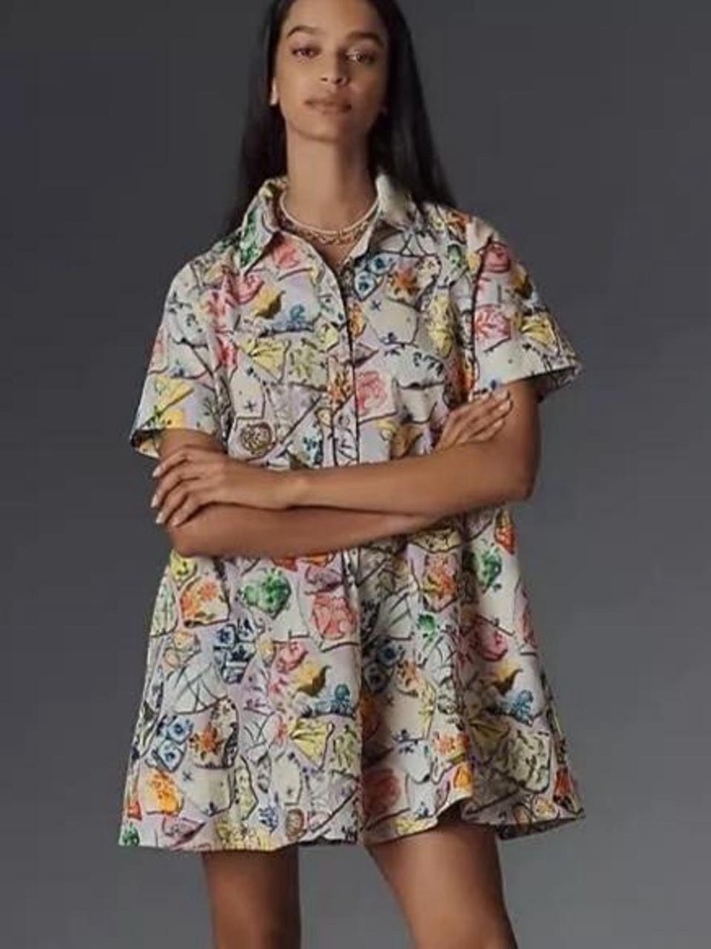 NWOT ANTHROPOLOGIE Pollie Swing Tunic Dress